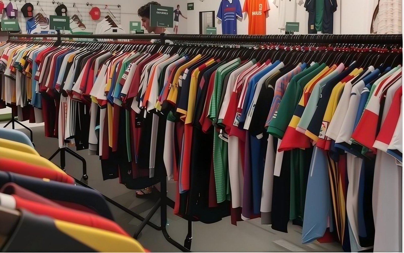 Raj's retail store showcasing JuHongsport sports gear
