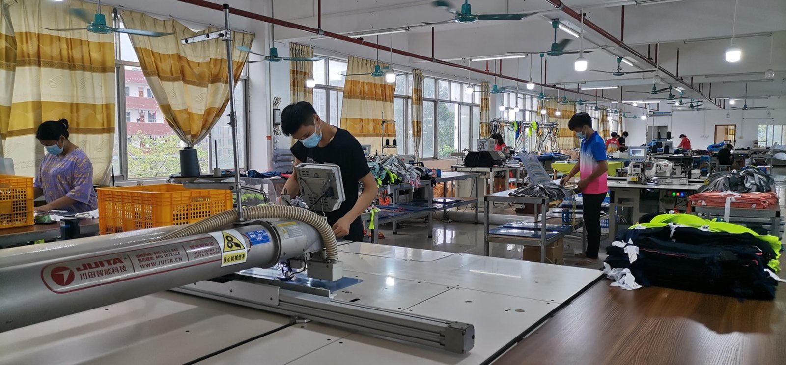 JuHong Sports football jersey fabric cutting and pattern-making for precision fit