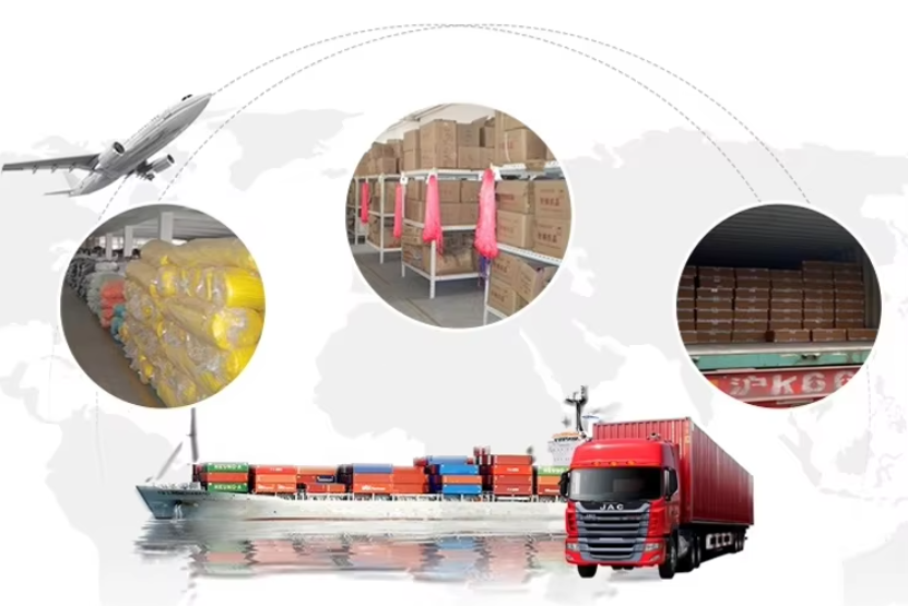 JuHong SPORTS packing and worldwide shipping department -- global logistics via DHL, FedEx, and sea freight