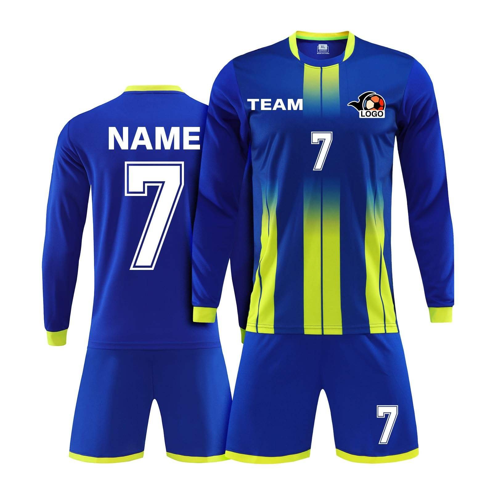 Custom Long Sleeve Soccer Jersey | JuHong SPORTS Soccer Kit Manufacturer